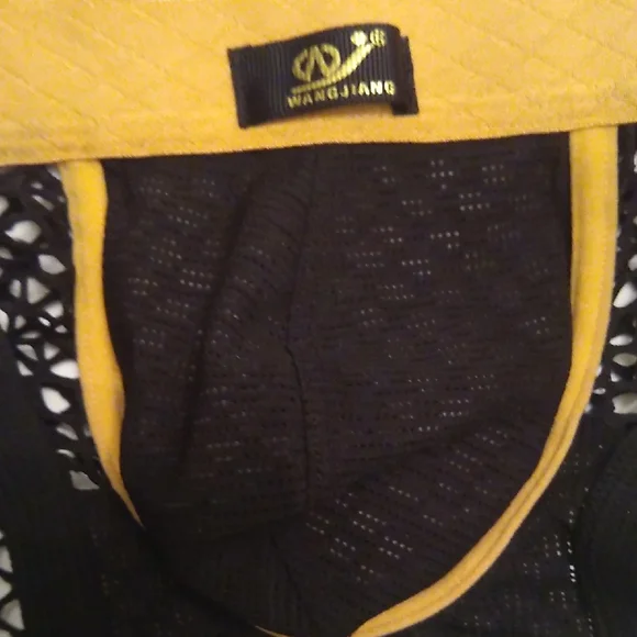 Black and Yellow Mesh Briefs - Picture 3 of 7